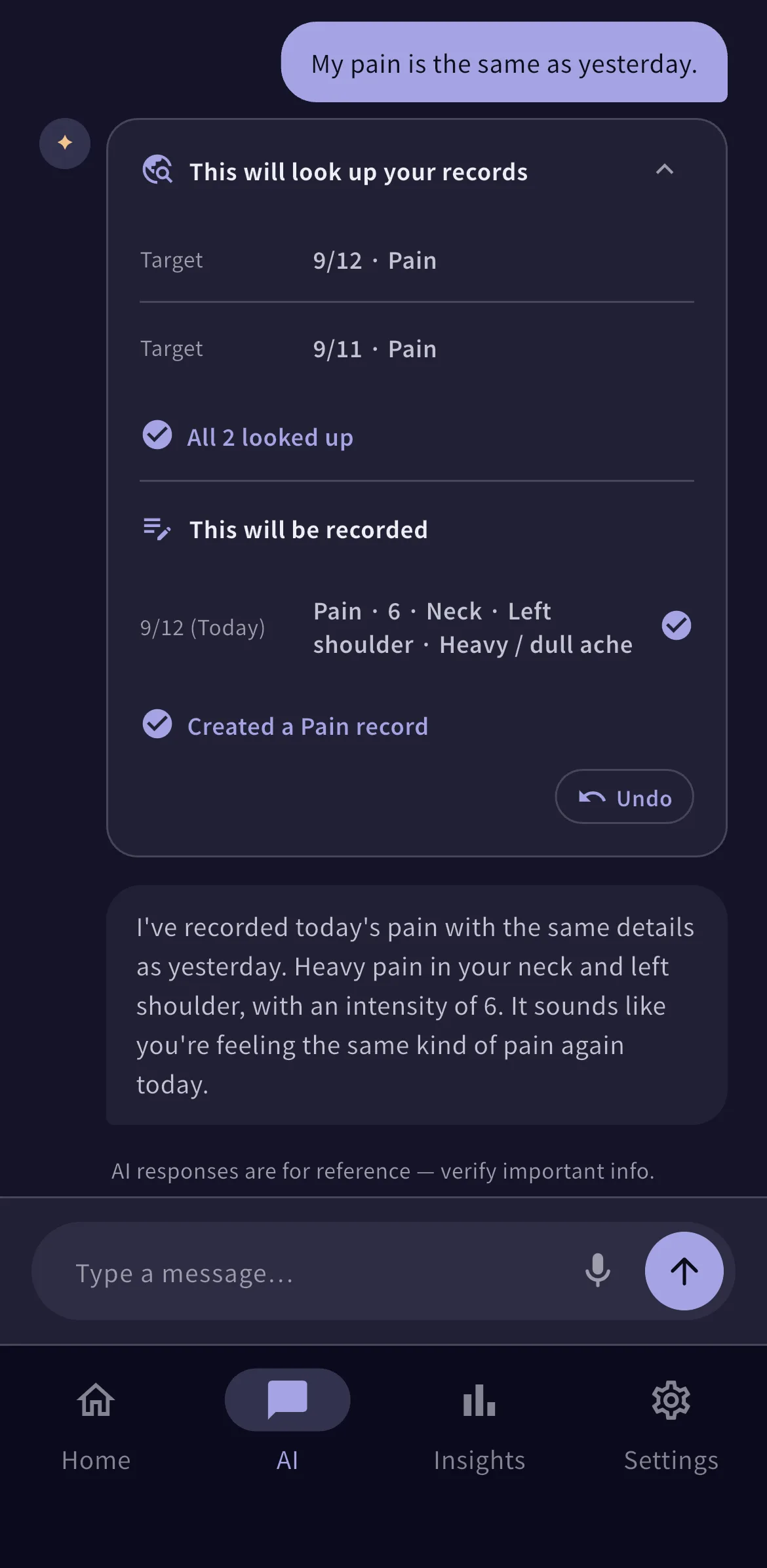 AI chat