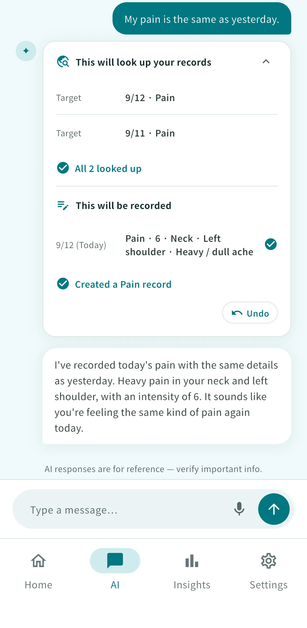 AI chat